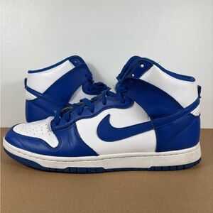 Nike Dunk High Kentucky Game Royal White Sneakers DD1399-102 Mens Size 13